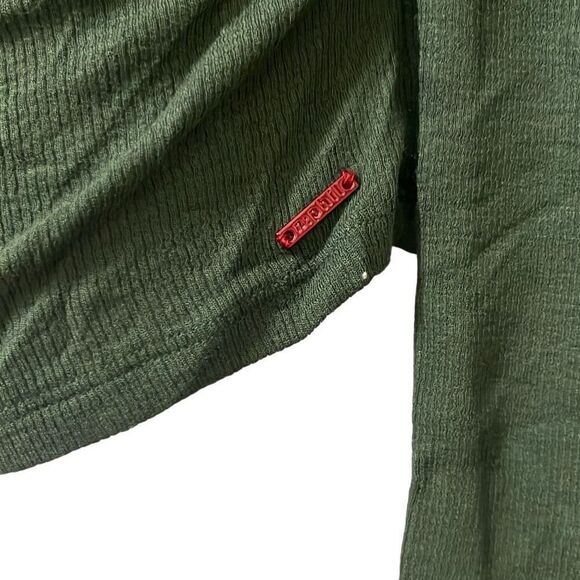 Revolve n:philanthropy Gavin Cut Out Top Green Ruched Sides Stretch Medium NWT - Picture 5 of 10